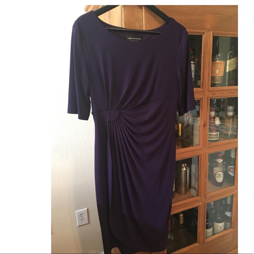 Connected Apparel Purple Dress Size 10